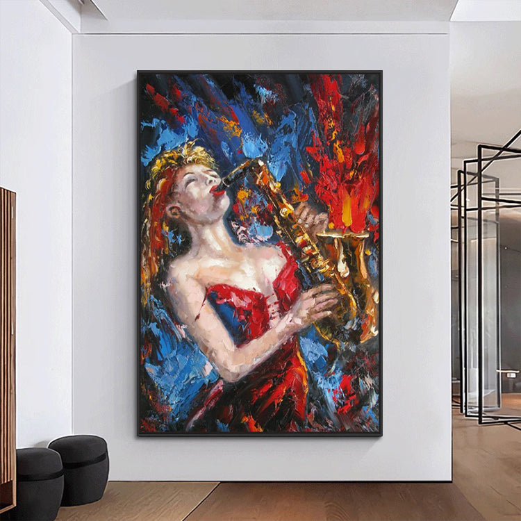 Handmade Abstract Figures Oil Painting NAYVOFIG032