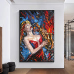 Handmade Abstract Figures Oil Painting NAYVOFIG032