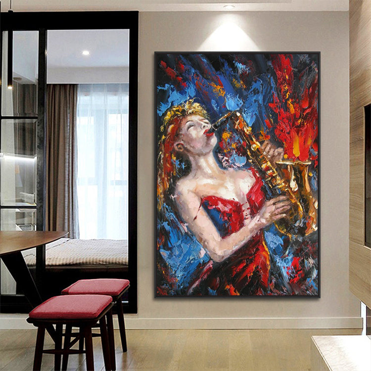 Handmade Abstract Figures Oil Painting NAYVOFIG032