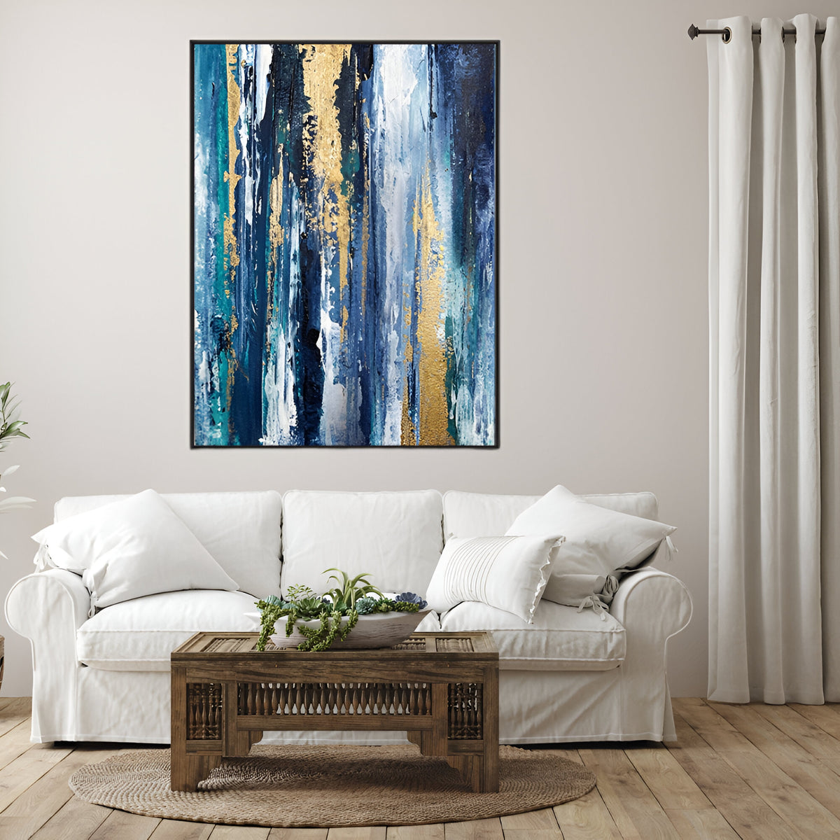 Handmade Abstract Oil Painting NAYVOABS005
