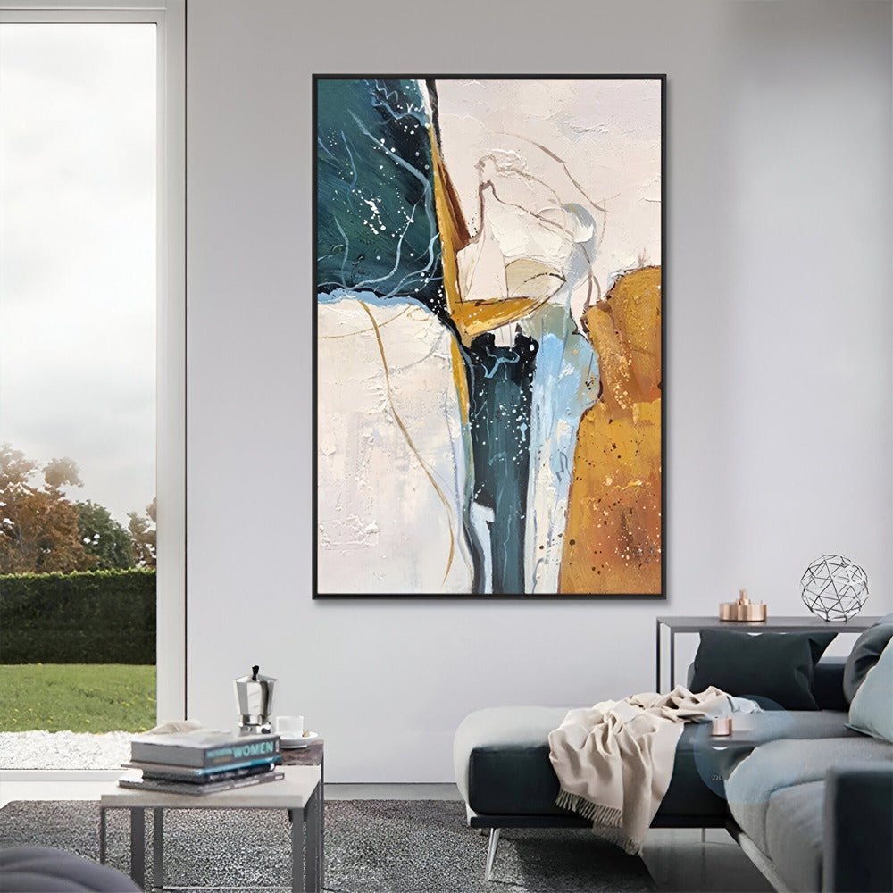 Handmade Abstract Oil Painting NAYVOABS0107