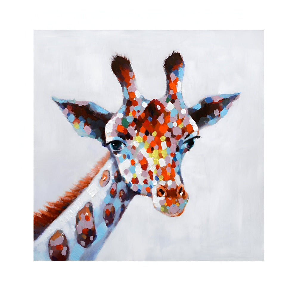 Handmade Abstract Animals Oil Painting NAYVOANI0007