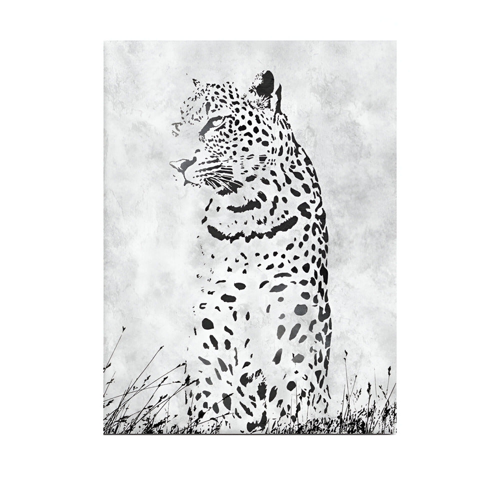Handmade Abstract Animals Oil Painting NAYVOANI0011