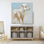 Handmade Abstract Animals Oil Painting NAYVOANI0015