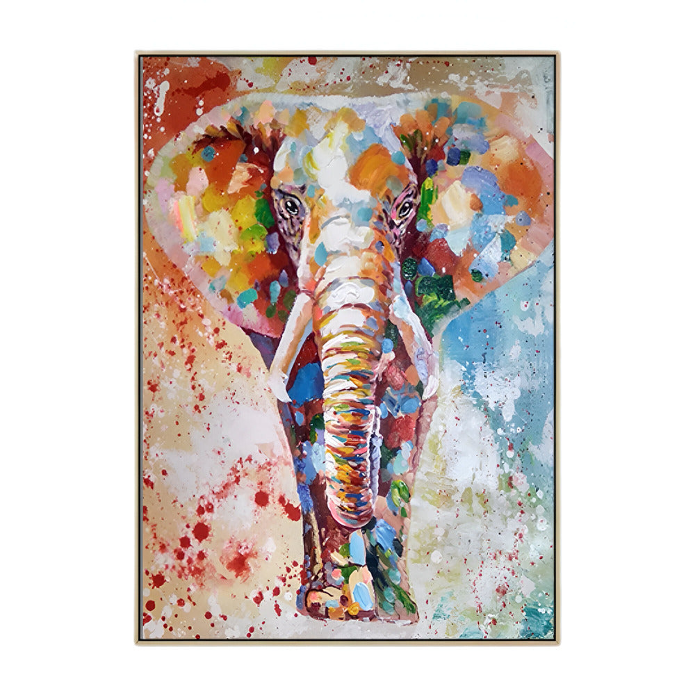 Handmade Abstract Animals Oil Painting NAYVOANI0016