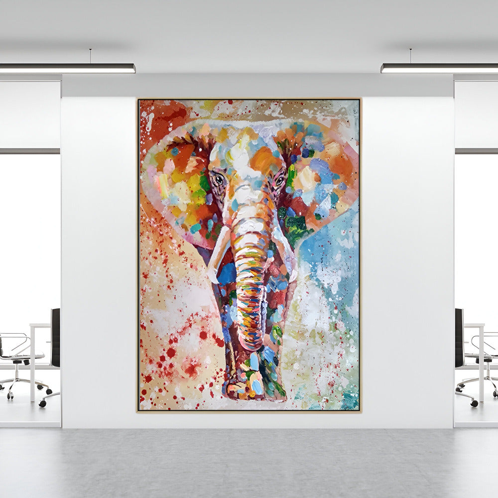 Handmade Abstract Animals Oil Painting NAYVOANI0016