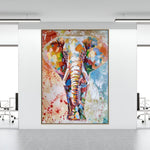 Handmade Abstract Animals Oil Painting NAYVOANI0016
