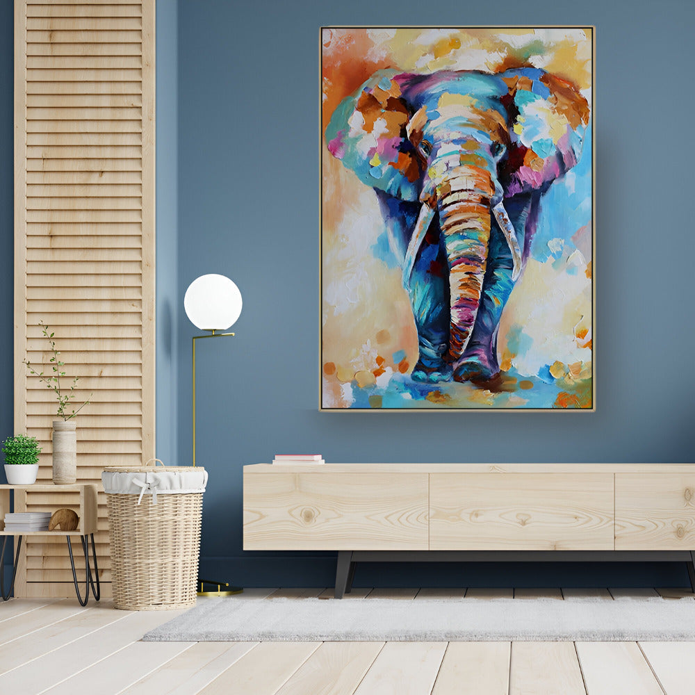 Handmade Abstract Animals Oil Painting NAYVOANI0017