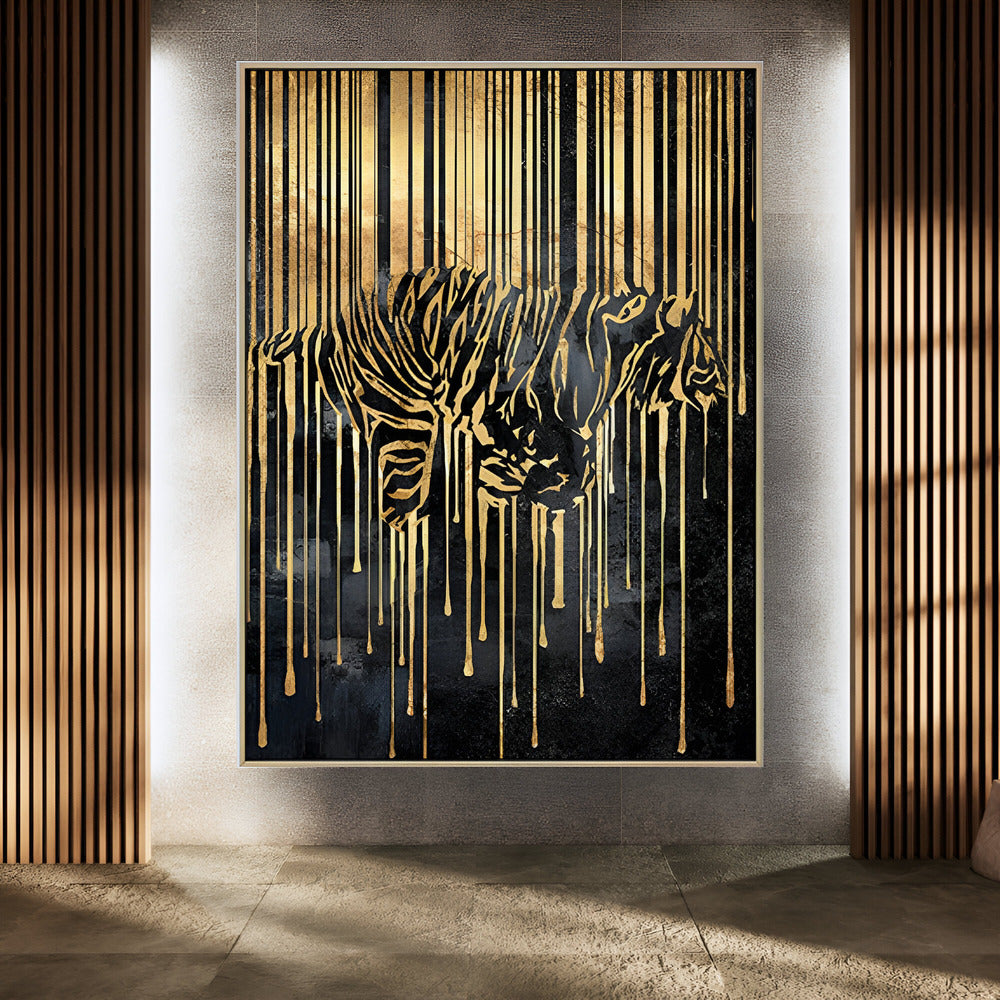 Handmade Abstract Animals Oil Painting NAYVOANI0019