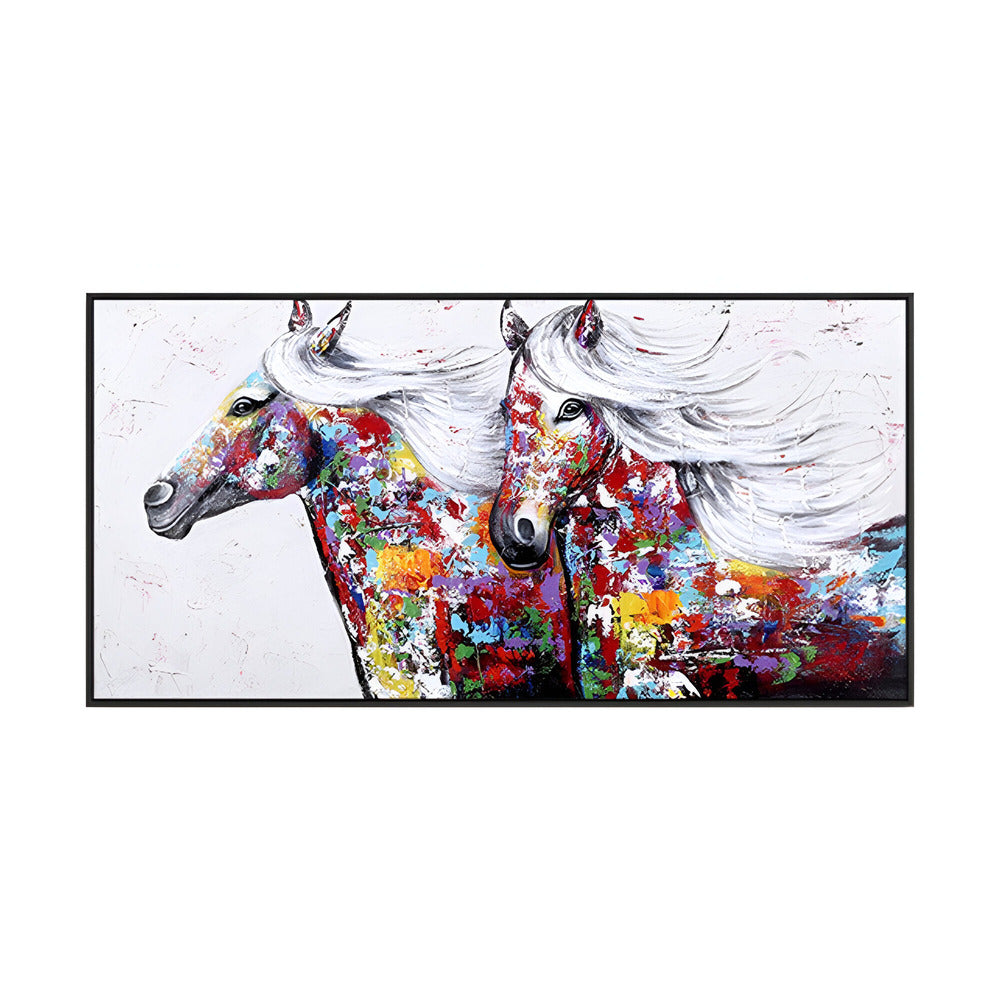 Handmade Abstract Animals Oil Painting NAYVOANI0021