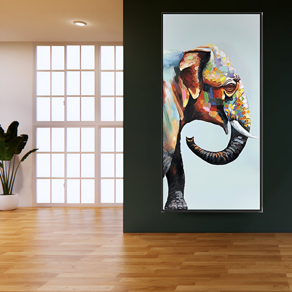 Handmade Abstract Animals Oil Painting NAYVOANI0023