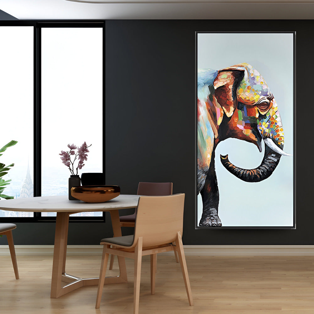 Handmade Abstract Animals Oil Painting NAYVOANI0023