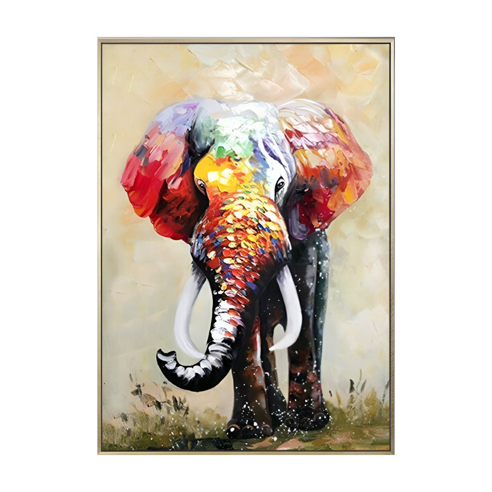 Handmade Abstract Animals Oil Painting NAYVOANI0024