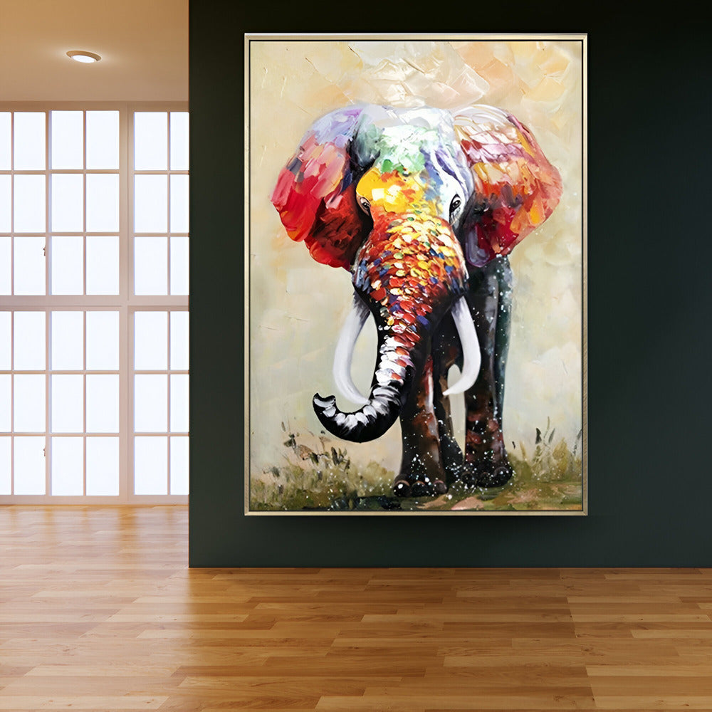Handmade Abstract Animals Oil Painting NAYVOANI0024