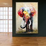 Handmade Abstract Animals Oil Painting NAYVOANI0024
