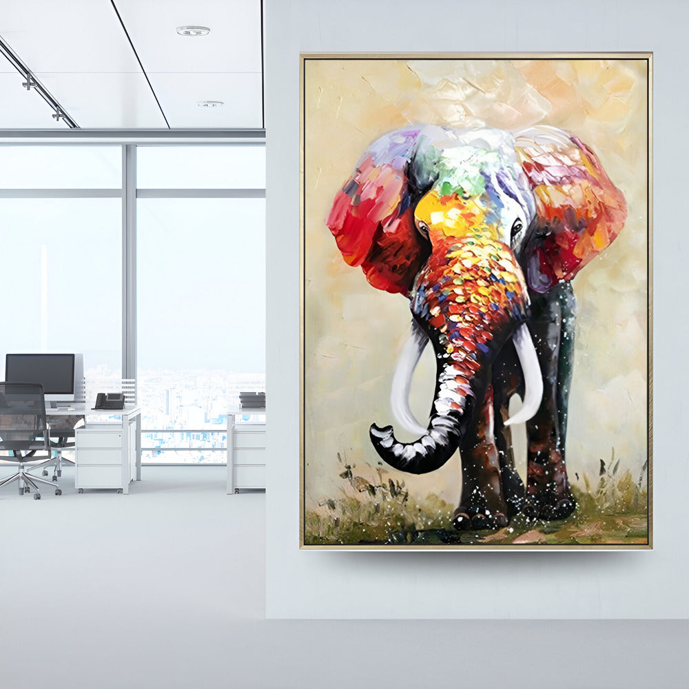 Handmade Abstract Animals Oil Painting NAYVOANI0024