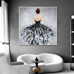 Handmade Abstract Figures Oil Painting NAYVOFIG031