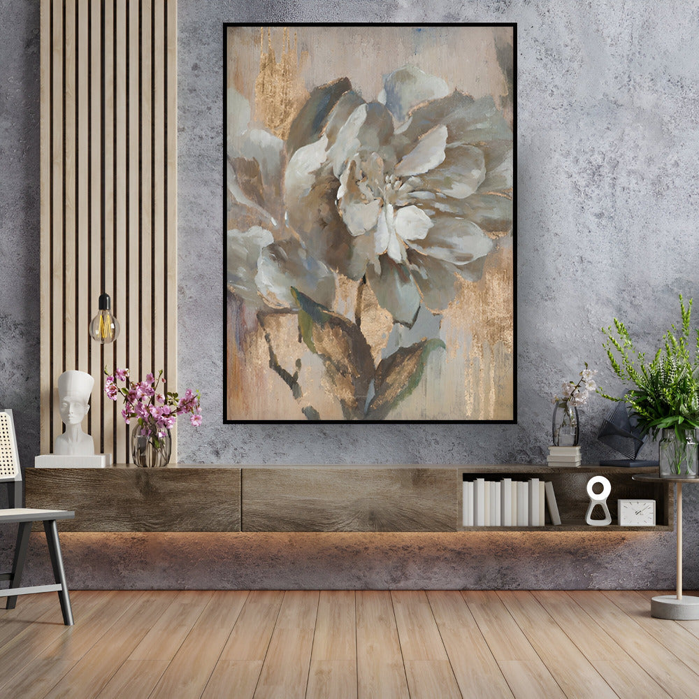 Handmade Abstract Flowers Oil Painting NAYVOFLO001