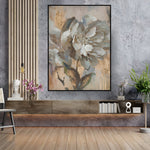 Handmade Abstract Flowers Oil Painting NAYVOFLO001