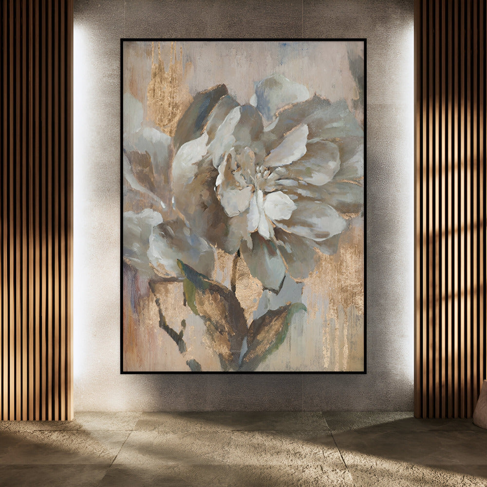 Handmade Abstract Flowers Oil Painting NAYVOFLO001