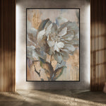 Handmade Abstract Flowers Oil Painting NAYVOFLO001