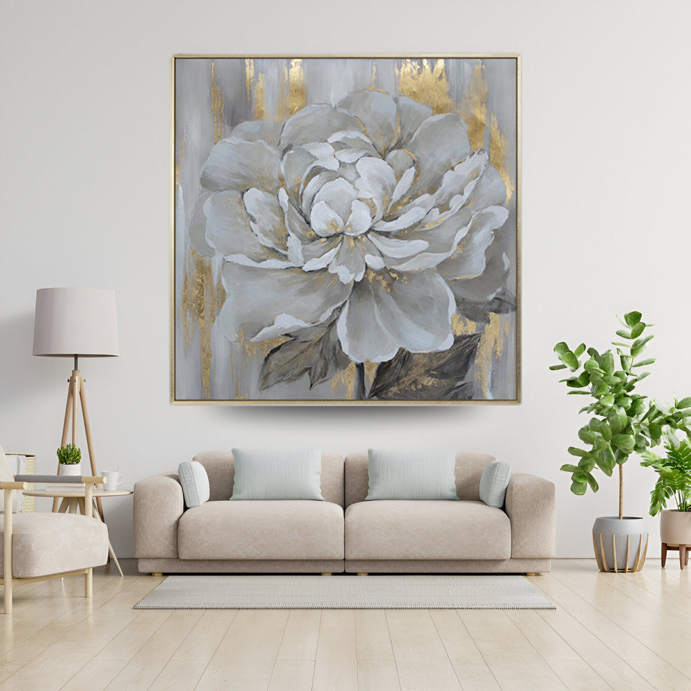 Handmade Abstract Flowers Oil Painting NAYVOFLO002