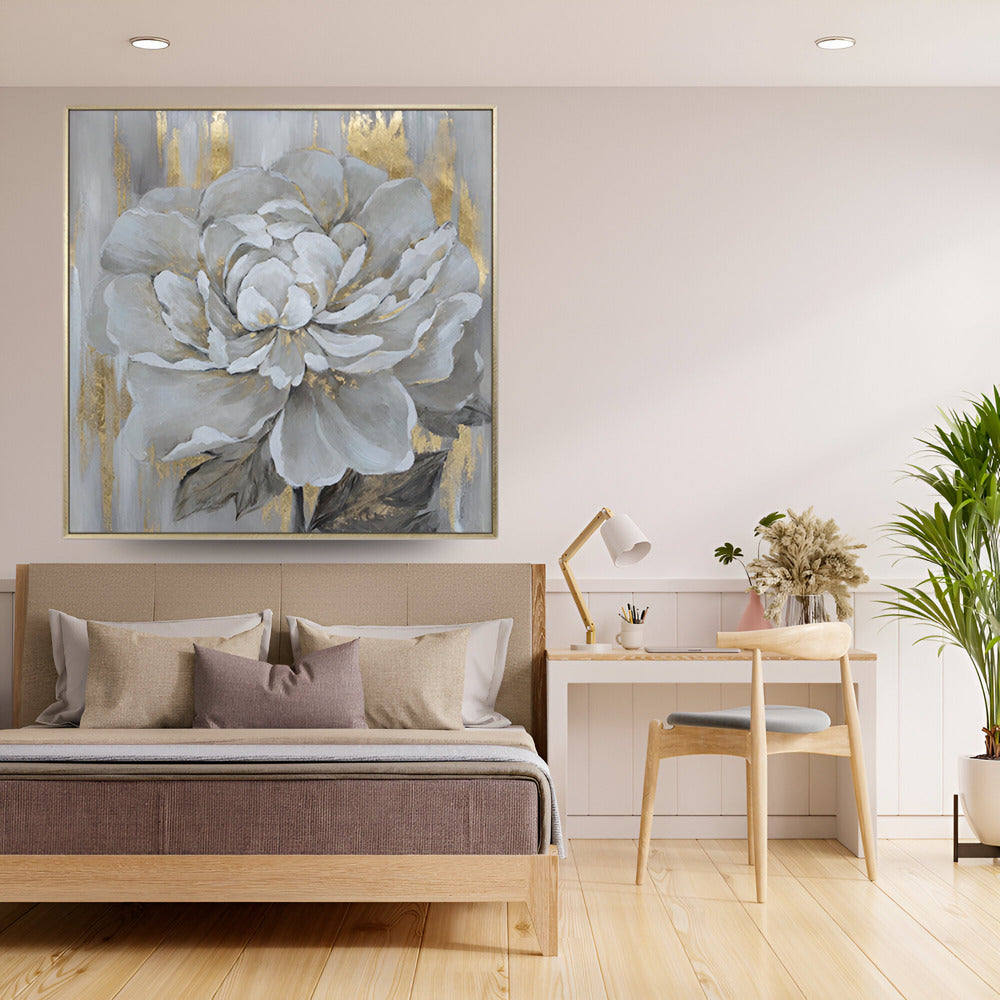 Handmade Abstract Flowers Oil Painting NAYVOFLO002