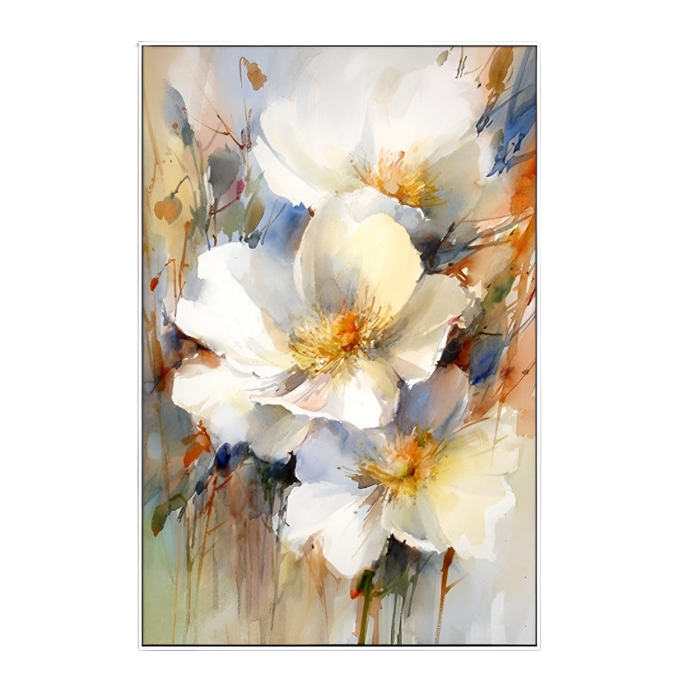 Handmade Abstract Flowers Oil Painting NAYVOFLO003