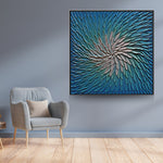 Handmade Abstract Flowers Oil Painting NAYVOFLO004