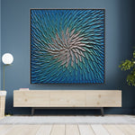 Handmade Abstract Flowers Oil Painting NAYVOFLO004