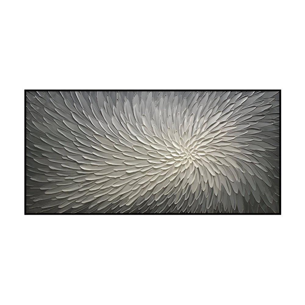 Handmade Abstract Flowers Oil Painting NAYVOFLO006