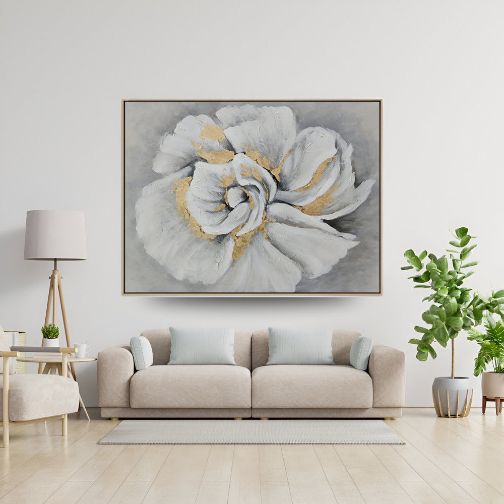 Handmade Abstract Flowers Oil Painting NAYVOFLO007