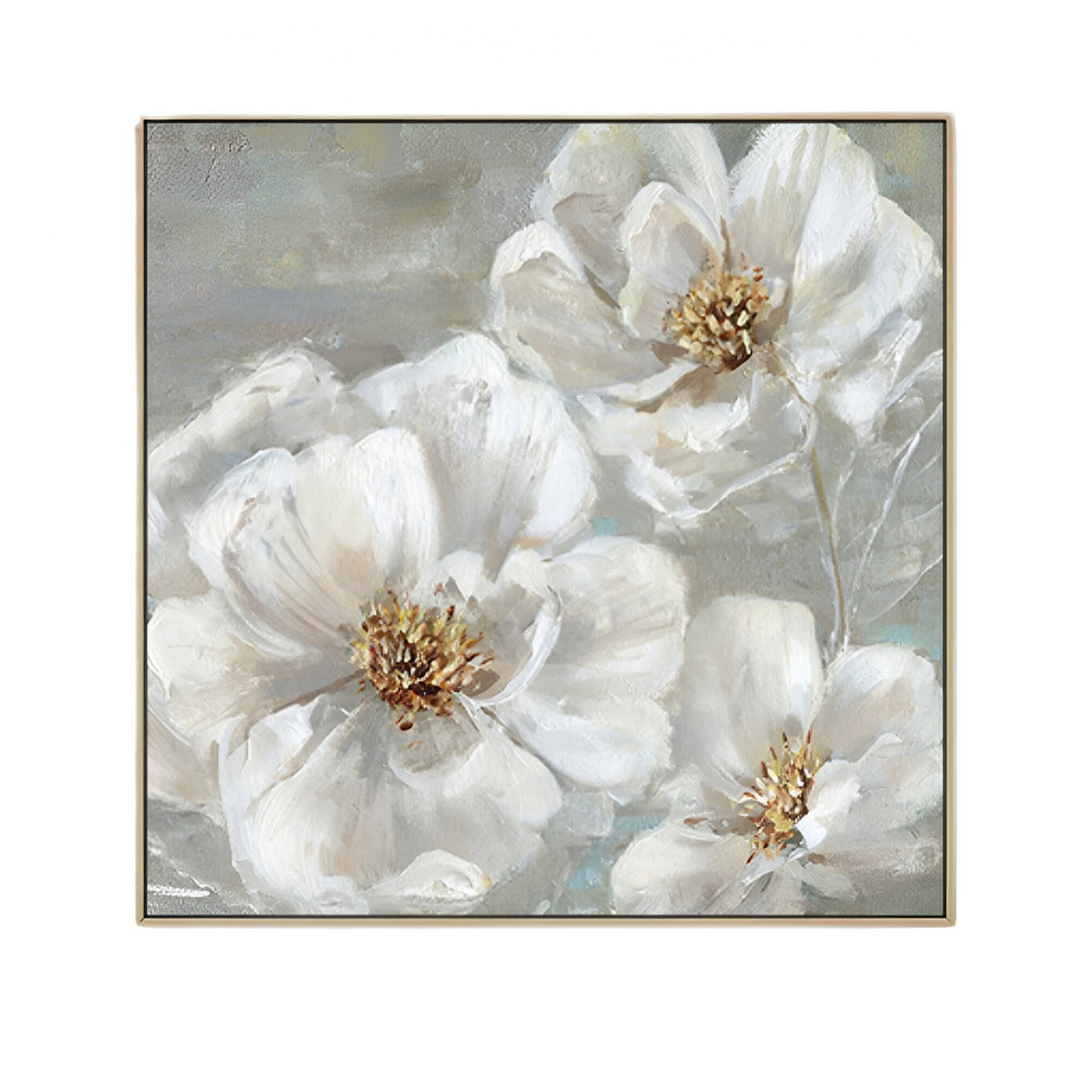 Handmade Abstract Flowers Oil Painting NAYVOFLO009