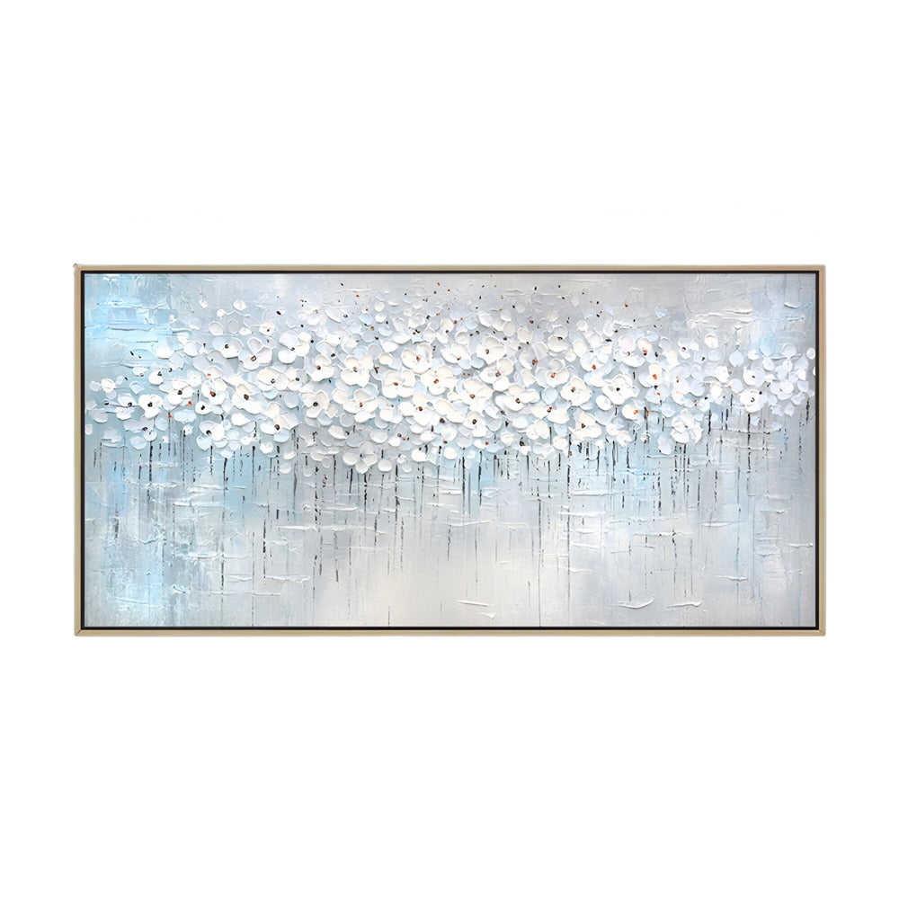 Handmade Abstract Flowers Oil Painting NAYVOFLO011