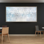 Handmade Abstract Flowers Oil Painting NAYVOFLO011