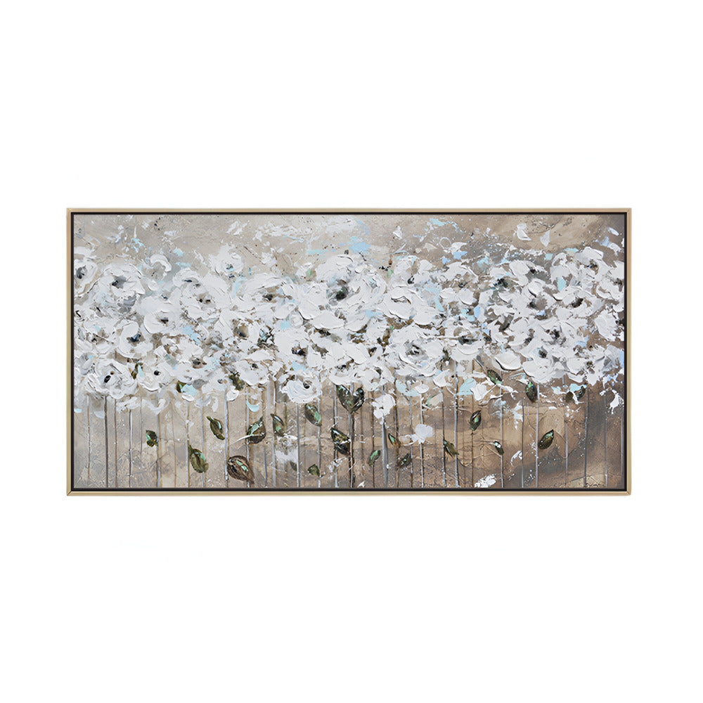Handmade Abstract Flowers Oil Painting NAYVOFLO012