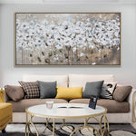Handmade Abstract Flowers Oil Painting NAYVOFLO012