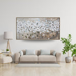 Handmade Abstract Flowers Oil Painting NAYVOFLO012