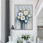 Handmade Abstract Flowers Oil Painting NAYVOFLO013
