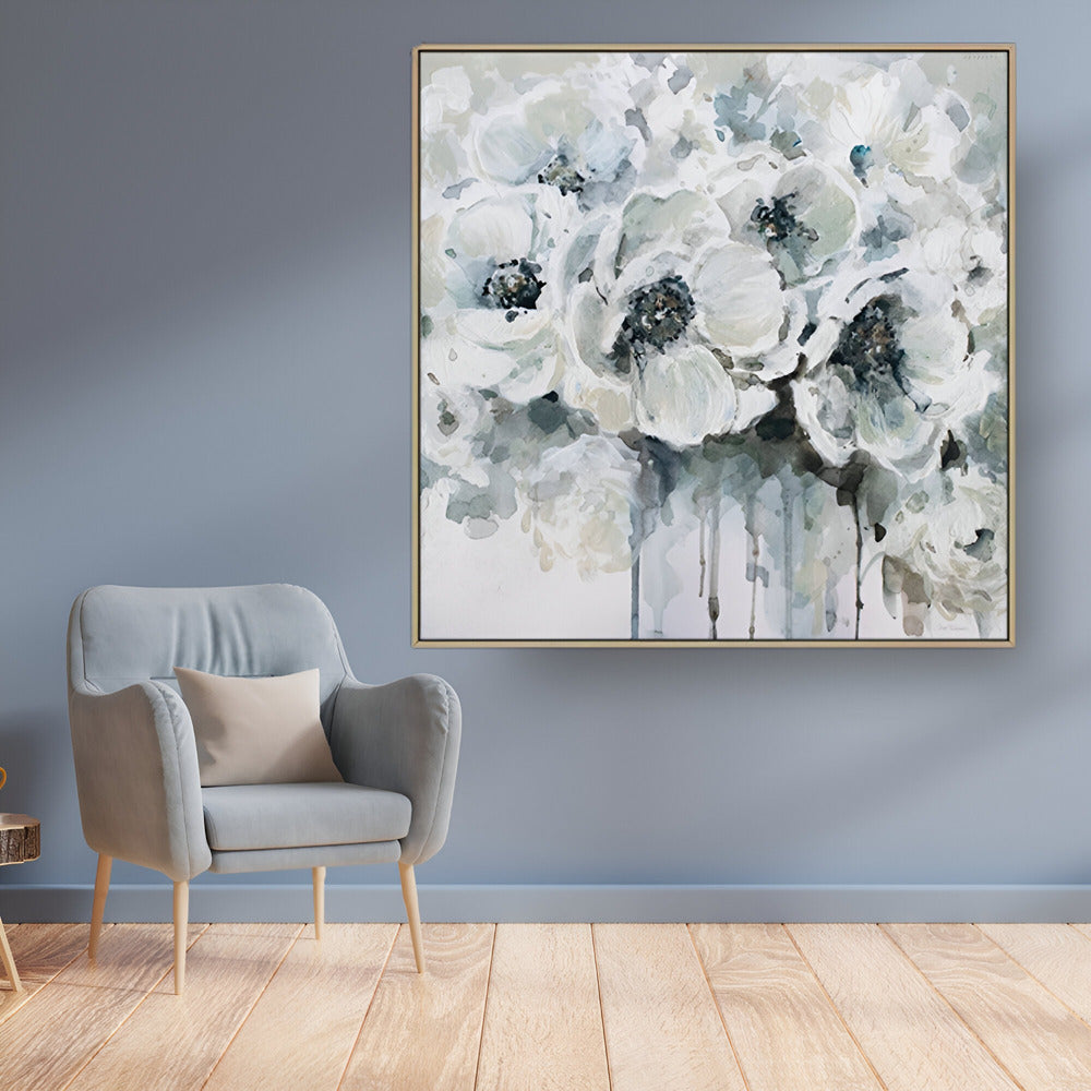 Handmade Abstract Flowers Oil Painting NAYVOFLO015