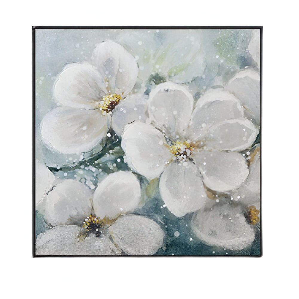 Handmade Abstract Flowers Oil Painting NAYVOFLO016