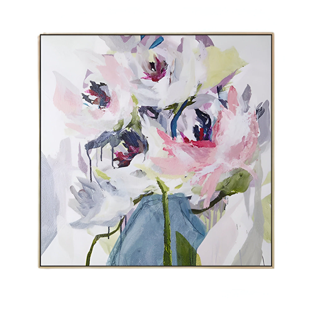 Handmade Abstract Flowers Oil Painting NAYVOFLO017