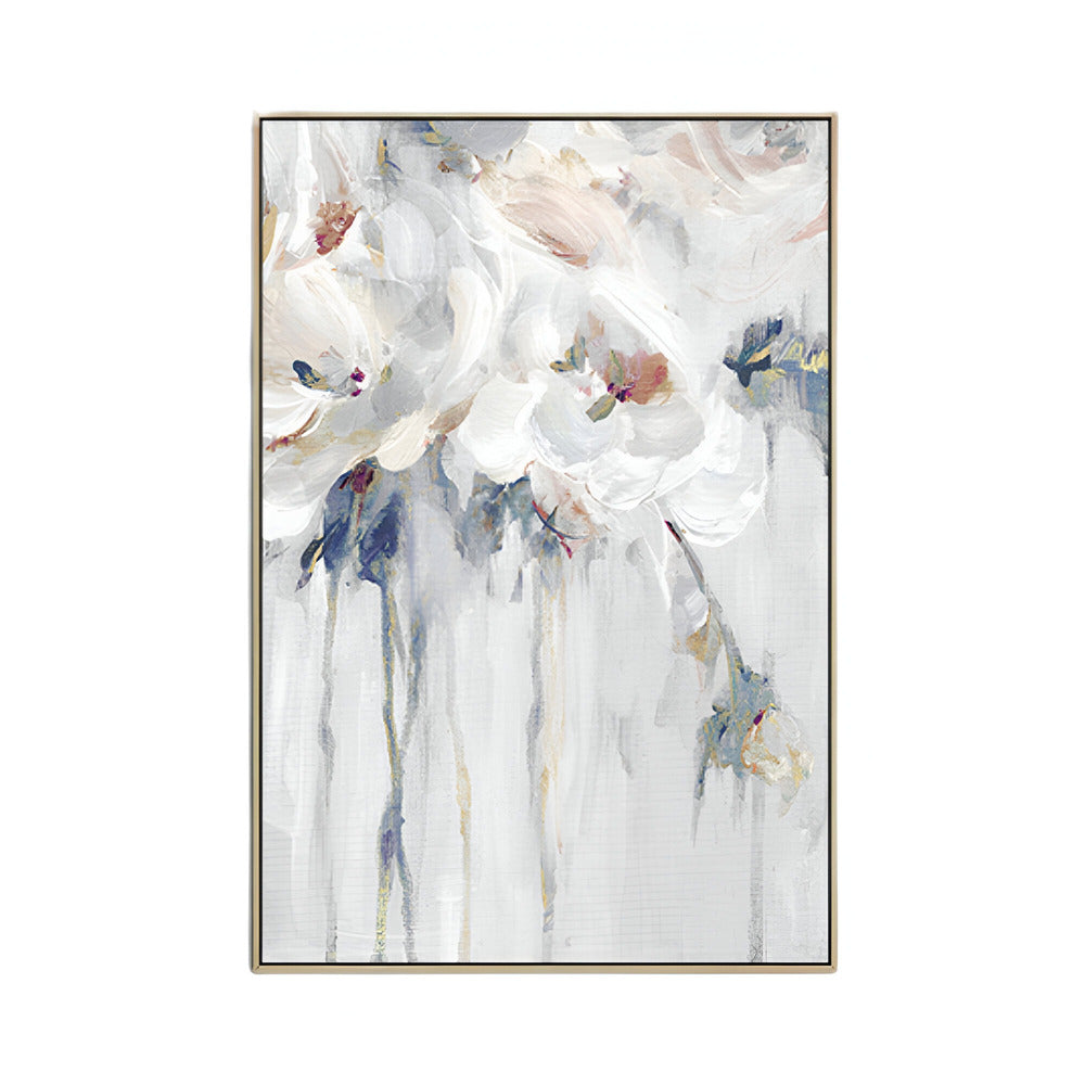 Handmade Abstract Flowers Oil Painting NAYVOFLO018