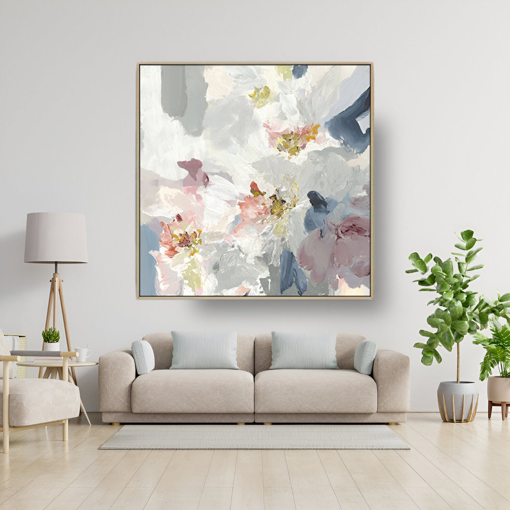Handmade Abstract Flowers Oil Painting NAYVOFLO019