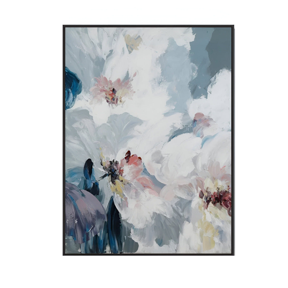 Handmade Abstract Flowers Oil Painting NAYVOFLO020