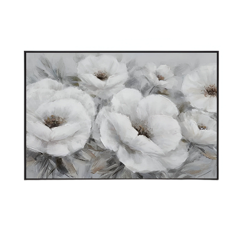Handmade Abstract Flowers Oil Painting NAYVOFLO022