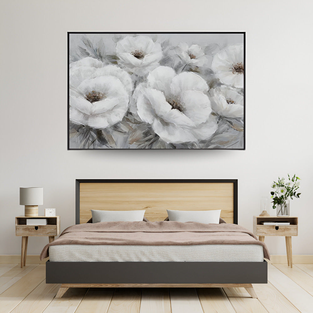 Handmade Abstract Flowers Oil Painting NAYVOFLO022