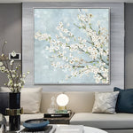Handmade Abstract Flowers Oil Painting NAYVOFLO023