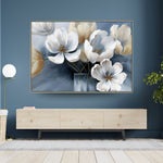 Handmade Abstract Flowers Oil Painting NAYVOFLO024