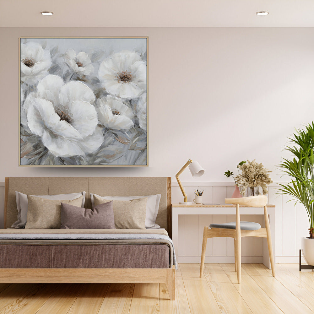 Handmade Abstract Flowers Oil Painting NAYVOFLO025